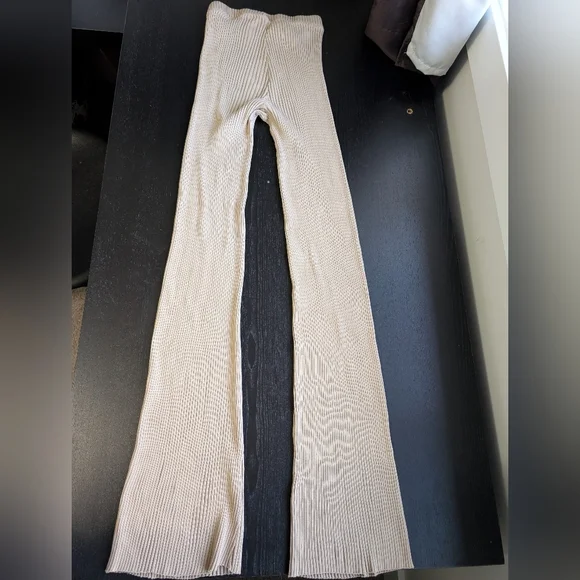 KOTN Ribbed Lounge Pant in Natural - Picture 5 of 11